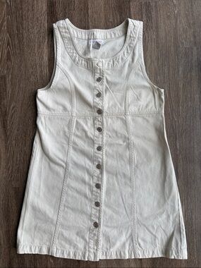 Cherokee Button-Front Sleeveless Dress